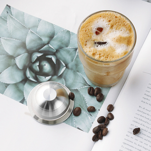 Yeni kullanımlık kahve kapsülleri paslanmaz çelik doldurulabilir <span class=keywords><strong>Vertuo</strong></span> bakla Nespressoo Vertuoline GCA1 & Delonghi ENV135 ile uyumlu - Product Image 2