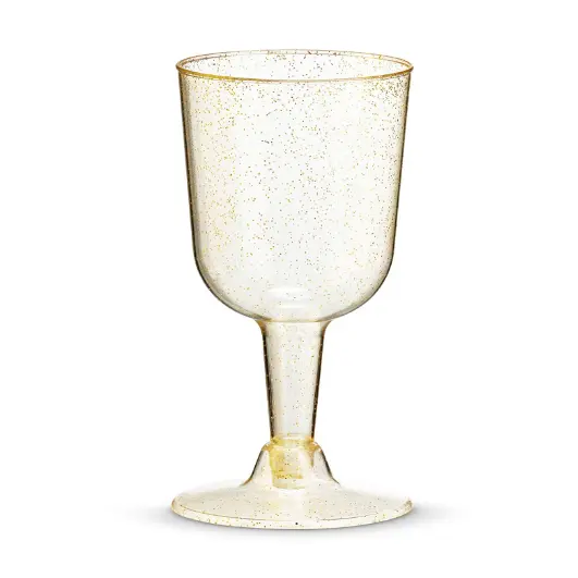 Ps Glitter Wegwerp Plastic Wijn Glas Voor Party En Wedding