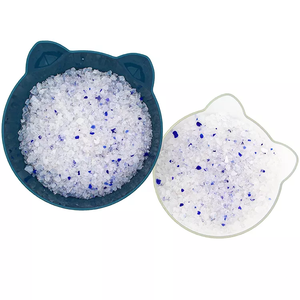Campione gratuito disponibile sabbia per gatti nessun agglomerante Gel di silice colore cristallo sabbia per gatti lettiera per gatti in silice - Product Image 5