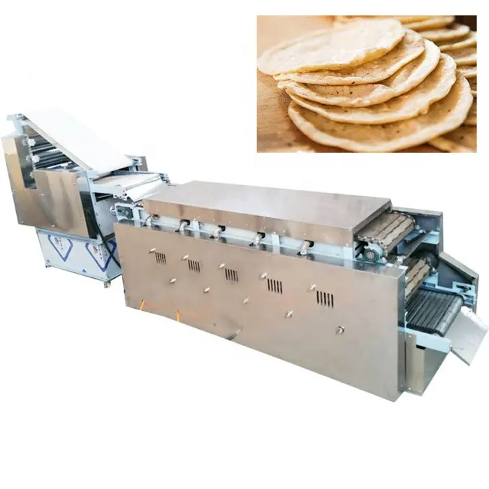 Industrial totalmente automático roti maker chapati faz máquina assar forno preços