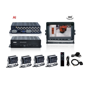 Veise 360度卡车人工智能摄像系统4CH 1080P自动校准行人检测LDW + FCW + BSD 3D效果全球定位系统可选 - Product Image 1