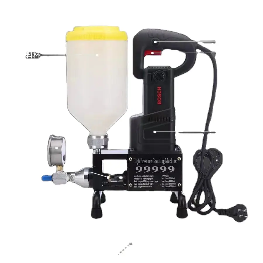 Nhà Máy bán hàng trực tiếp Bơm tiêm 12500psi áp lực cao máy bay phản lực vữa máy Bosch