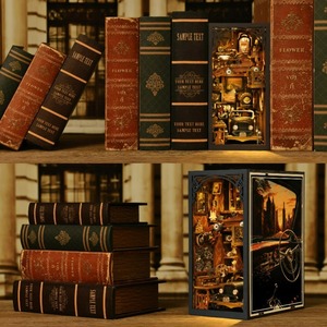 Kitaplık dekorasyon için sıcak satış renkli Nook kitap özel sahne kiti ve zanaat parçaları - Product Image 2