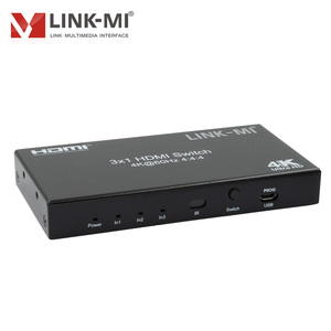3x1 HDMI Switch 4K60Hz 18Gbps Soporte HDR, CEC, IR Control 3 en 1 Salida HDMI2.0 Switcher HDMI