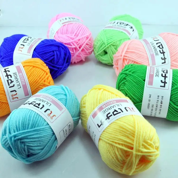4 Ply New Style baby cotton yarn Handcraft Wool Yarn Hand Knitting