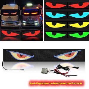車とトラック用の新しい到着アプリ制御ウィンキングデーモンアイズ<span class=keywords><strong>LED</strong></span>パネルディスプレイ<span class=keywords><strong>12V</strong></span>アニメーションライトストリップ