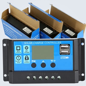 За максимальной точкой мощности, Солнечный контроллер заряда PWM 12V/24V 60A/50A/30A/10A Авто контроллеры двухпортовый USB большой ЖК-дисплей встроенный микро контроллер с 2 портами (стандарт