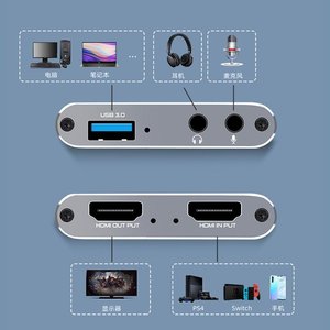 <strong>HDMI</strong> to USB3.0 4K 1080P Video Recording Converter Box for Game Streaming Live Broadcasts - Product Image 5