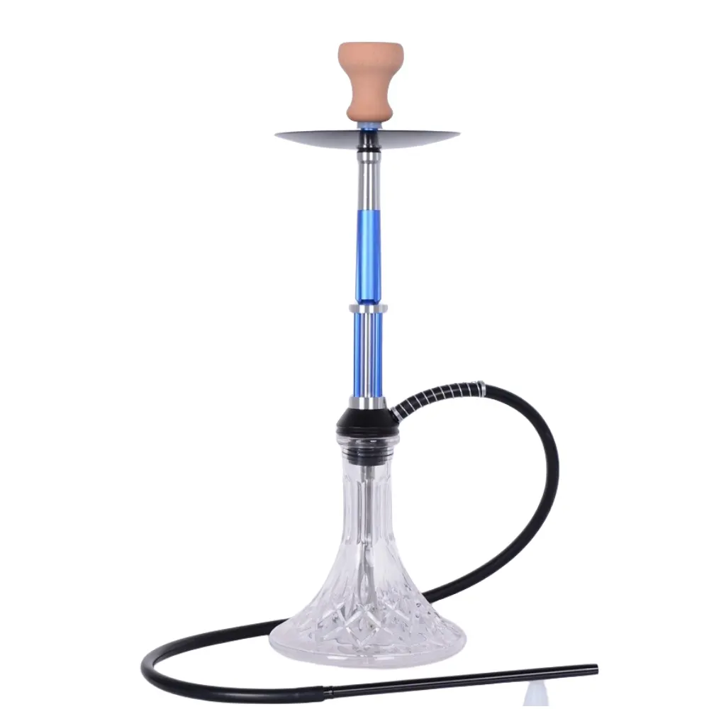 Shisha árabe grande aleación de aluminio botella de vidrio rusa Sisha turco Shisha Khalil Mamoon Richman Shisha Hookah