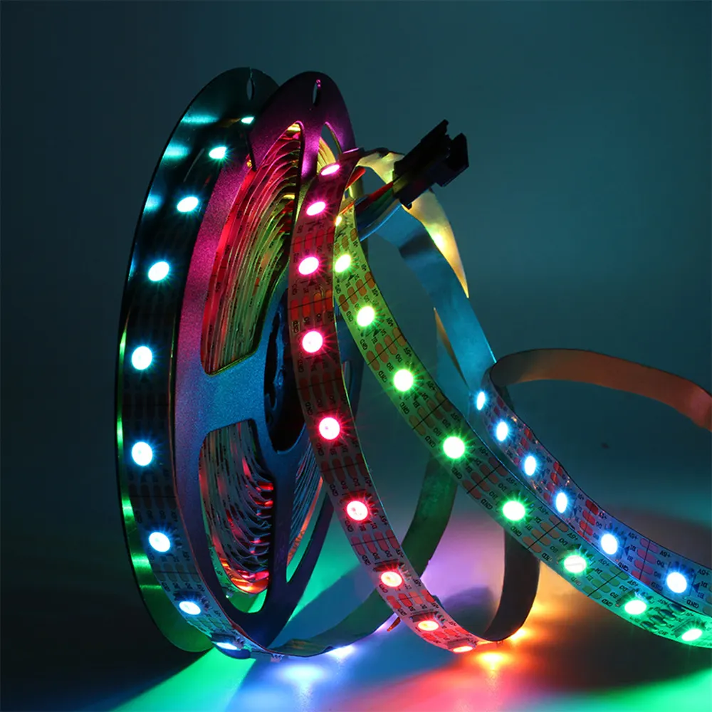 DC5V WS2813 Fita de Luzes para Domésticos com Símel Duplo de Direção Individual 30/60/144 Pixels à prova D 'Água Inteligente LED RGB