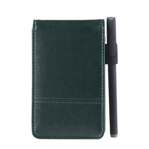 Agenda tascabile A7 in pelle PU notepad diario memo planner con mini blocco note e calcolatrice - Product Image 4