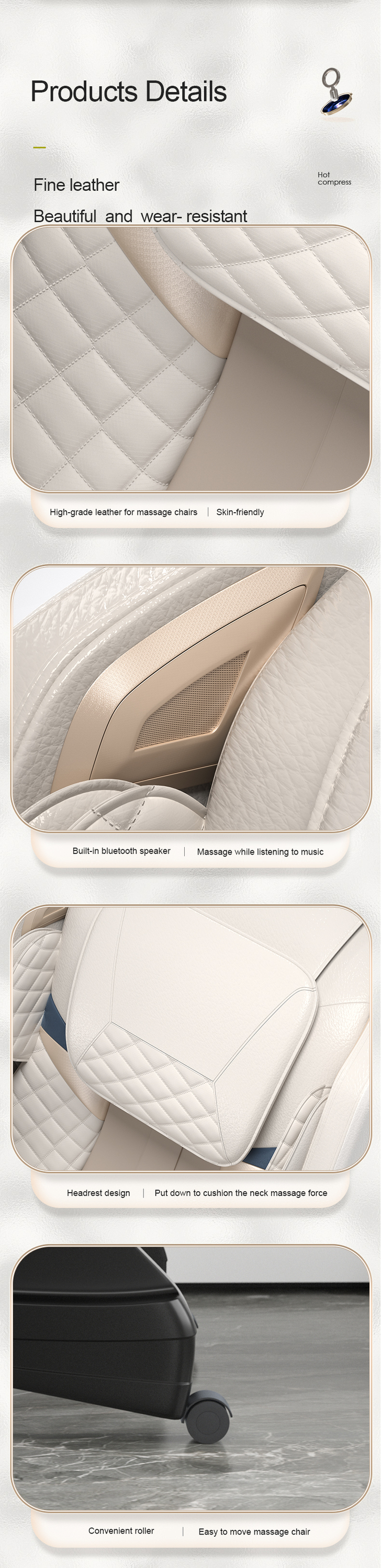 Jare 8800  Factory Cheap Price High Quality Foot Armchair Shiatsu Massager Chair For Home Massage Chair