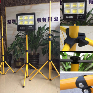 12V屋外10Mケーブルソーラーブラケット小さな展示会充電式5000ルーメン360度Ledワークフラッドライト三脚スタンド - Product Image 2