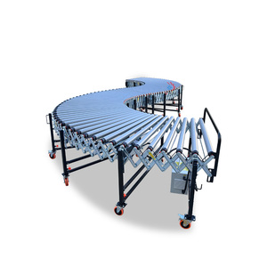 Factory Direct Supply Rubber-coated Poly V Belt Roller <strong>Conveyor</strong> Line Motorized Retractable Roller <strong>Conveyor</strong> for Farm <strong>Unloading</strong> - Product Image 3