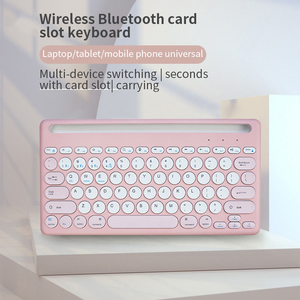 Teclado de diente azul inalámbrico recargable personalizable teclado de interruptor de tijera ultradelgado para Mac PC - Product Image 2