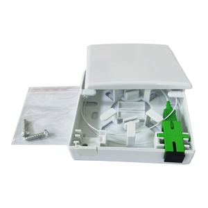 Precio de fábrica Mini caja de terminales de fibra óptica 2 puertos Tipo de escritorio conectar SC/LC Pigtail 2 Core FTTH caja de terminales interior - Product Image 1