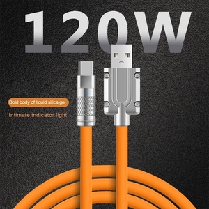最受欢迎的2025年超快速充电电缆金属液体硅胶微型USB C型充电器数据线
