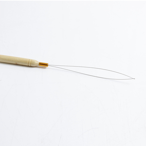Wholesale Wooden <strong>Loop</strong> Threader Pulling Hook <strong>Loop</strong> Threader Tool for Pre-bonded Hair or Feather Extensions - Product Image 6