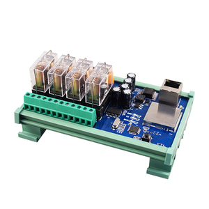 Huaqingjun 4-Channel Ethernet Relay Module <strong>Inputs</strong> <strong>Outputs</strong> Modules RJ45 <strong>Modbus</strong> TCP LAN IO Modules for PLC