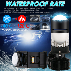 ไฟหน้า LED Y2D 120W 12000LM 6063อลูมิเนียมระบายความร้อนแบบเงียบชิป3570 5050ลำแสงแบนตัด DC12-18V แสงสีขาว6000K - Product Image 4