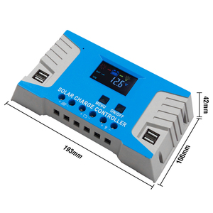 Kundenspezifisches farbiges hintergrundlicht display 4 USB-Pwm-Solarladeregler für Off-Grid - Product Image 5