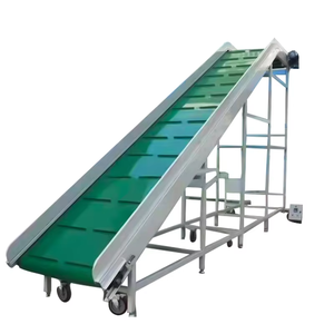 Gonna in PVC verde nastro trasportatore di gomma fabbrica di carico personalizzato scarico grande angolo di inclinazione nastro trasportatore - Product Image 1