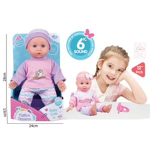 12-Inch eğitim tarama bebek oyuncak yumuşak vinil modeli bebek öğrenme ve oynamak için plastik resimlerle - Product Image 6