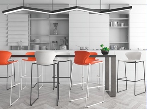 Pháp cao ghế thoải mái bọc PP chất liệu quầy <span class=keywords><strong>bar</strong></span> phân lớp ghế cho phòng đồ nội thất nhà - Product Image 5