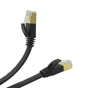 CAT-7 Ethernet Ultra düz RJ45 yama kablosu için Modem yönlendirici LAN ağ altın kaplama 1m 1.8m 3m 5m 10m 15m - Product Image 3