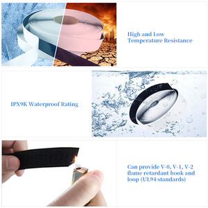 Cinta autoadhesiva de velcro con velcro, cierre táctil impermeable y resistente al calor con gancho y bucle, uso multiusos - Product Image 4
