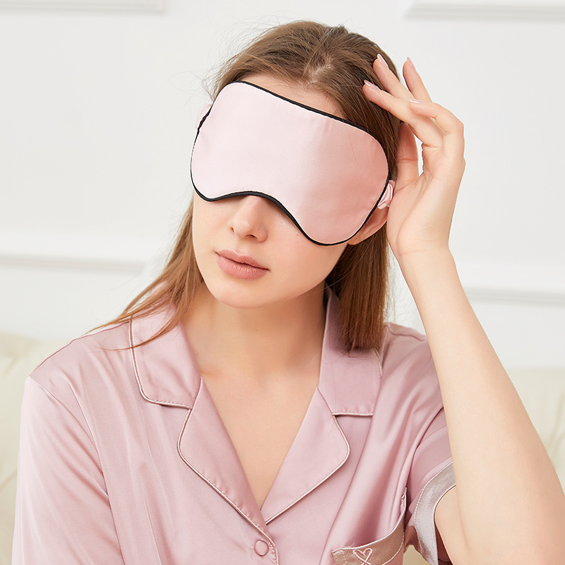 Pink Silk eye mask