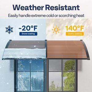 SINHAI DIY UV保護および高光透過クリア3mポリカーボネート日よけキャノピー雨小屋日よけ