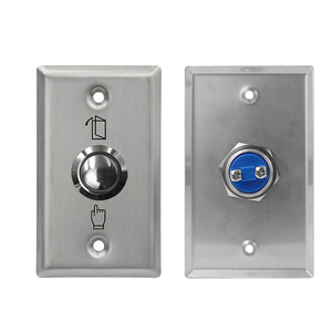 12V interruttore di rilascio della porta pulsante di uscita normale interruttore aperto in lega di alluminio uscita pulsante sistema di controllo di accesso a pulsante - Product Image 5