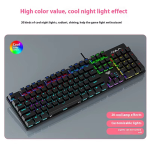 Mini Teclado retroiluminado RGB personalizado con interfaz USB de diseño lindo Último Lanzamiento de fábrica para uso de oficina para computadora portátil - Product Image 3