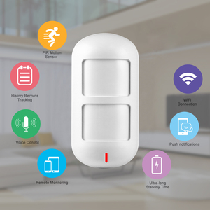 Alexa Control de voz Wifi 2,4G inalámbrico inteligente Sensor de movimiento Pir Detector - Product Image 4