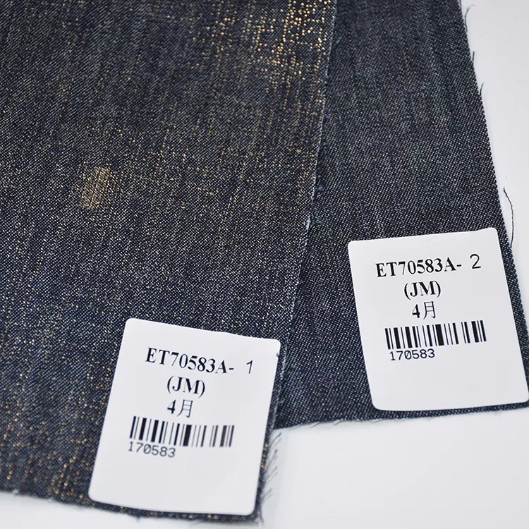 Tissu de Denim de Jacquard imprimé par coutume de gaufrage de Plaid de Stock de colorant épais en vrac coloré pour le vêtement de chemise