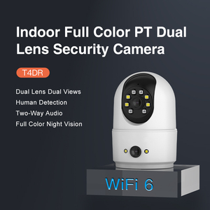 T4DR 1080P HD per interni a doppia lente PTZ Full Color visione notturna NVR archiviazione dati 4G di rete WiFi ccos sensore di sorveglianza