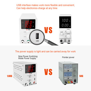 R-SPS3010通用开关DC USB电源可调30V 10A实验室台式电源调节器高精度 - Product Image 5
