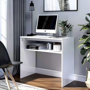 Escritorio de ordenador minimalista moderno con cajones, mesa de escritura de oficina en casa, escritorio de estudio de dormitorio para estudiantes