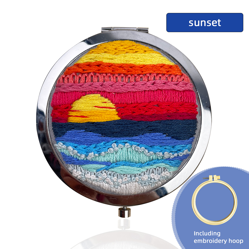 Sunset including hoop