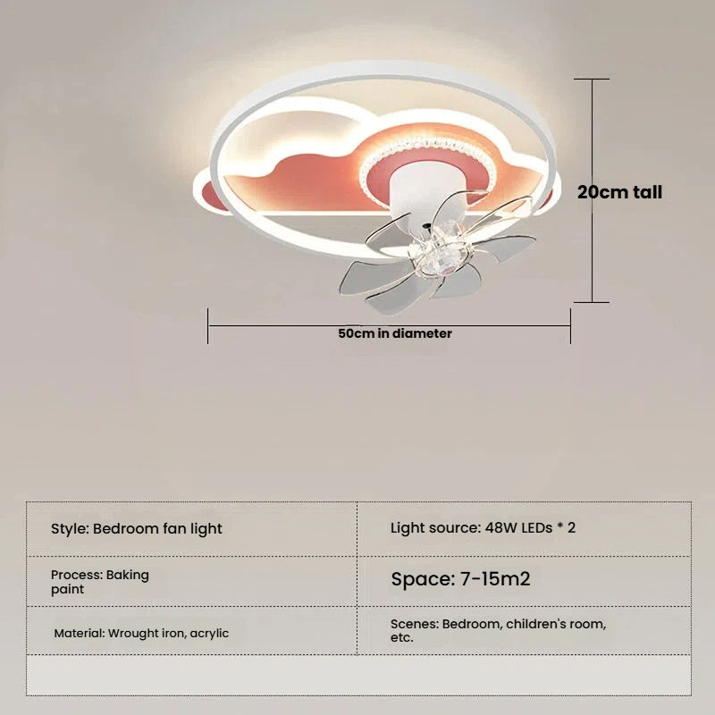 Lámpara de dormitorio blanca redonda 50cm