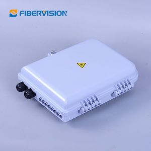 Scatola FTTH scatola di distribuzione ottica scatola ABS SC FC Optik BOX 16 8 Core 16c 1:8 bianco 2 in 8 Out nero, bianco, grigio - Product Image 2