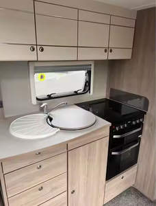 Luxury 4X4 Off-Road Motorhome RV <strong>Caravan</strong> Camper Toy Hauler Trailer Fiberglass Mobile Home Fridge for Outdoor Road Travel Camping - Product Image 4