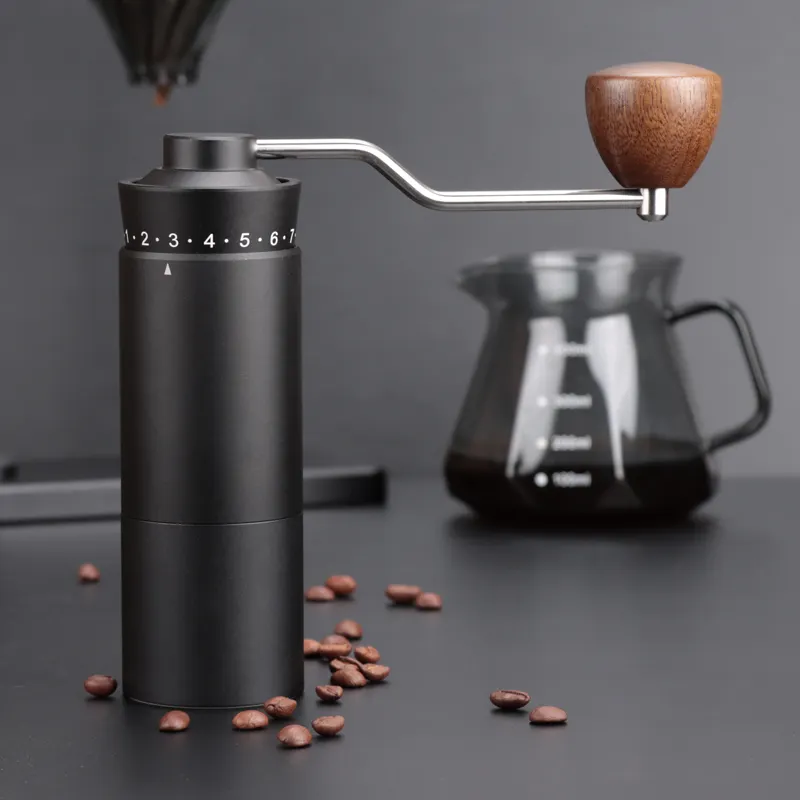 Kit de cafetière de camping Mini moulin à café mélangeur portable de voyage Moulin à café manuel à main