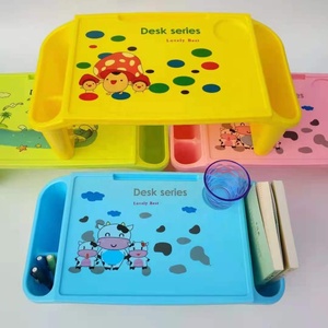 Multi-funzione di sub-griglia di scrittura del computer scrivania di Plastica da tavolo di studio per i bambini di plastica Pieghevole piccolo tavolo quadrato - Product Image 6