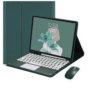 Inalámbrico para Bluetooth iPad Pro 12,9 Funda con teclado 2021 y 2020 Modelos Touchpad Cover en ruso árabe Español - Product Image 4