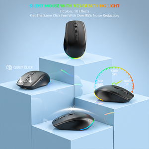 Juego de teclado y ratón inalámbricos de 2,4G, teclado recargable retroiluminado, peine de ratón, Combo inalámbrico USB para ordenador portátil Mac - Product Image 6