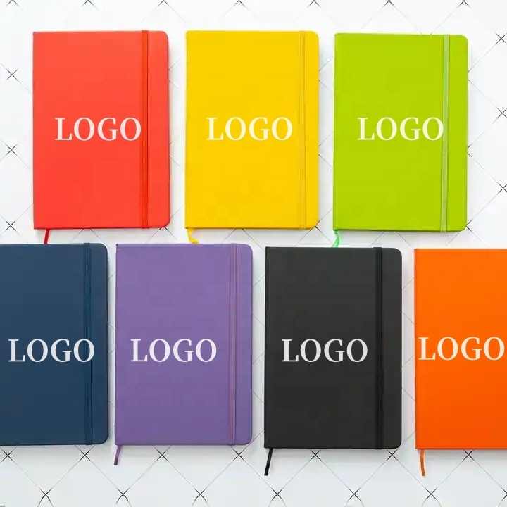 Customized A5 Journal Notebook New Design Hardcover Diary With Embossed Logo PU Leather School Notebooks for Students