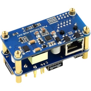 Raspberry Pi Zero WH PoE Ethernet alimentado 3 vías USB HUB Módulo de placa de expansión Hub - Product Image 5