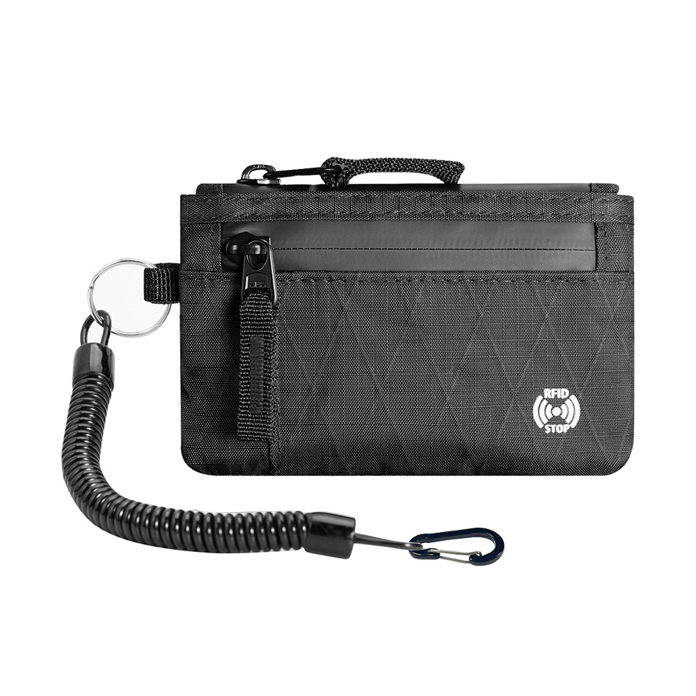Black-black zipper with hook-x-pac